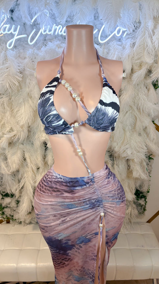 READY TO SHIP Kaleidoscope Mystery Split Maxi Dress