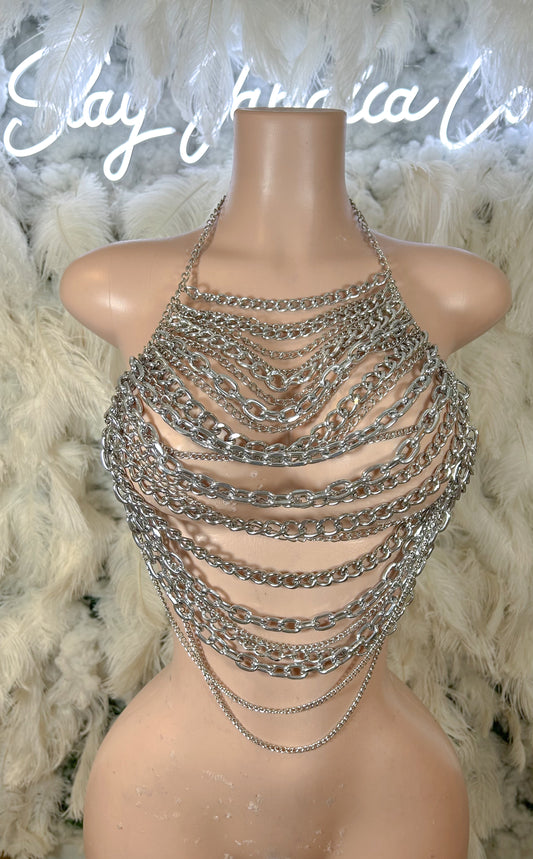 Chained To The Look Bralette Top