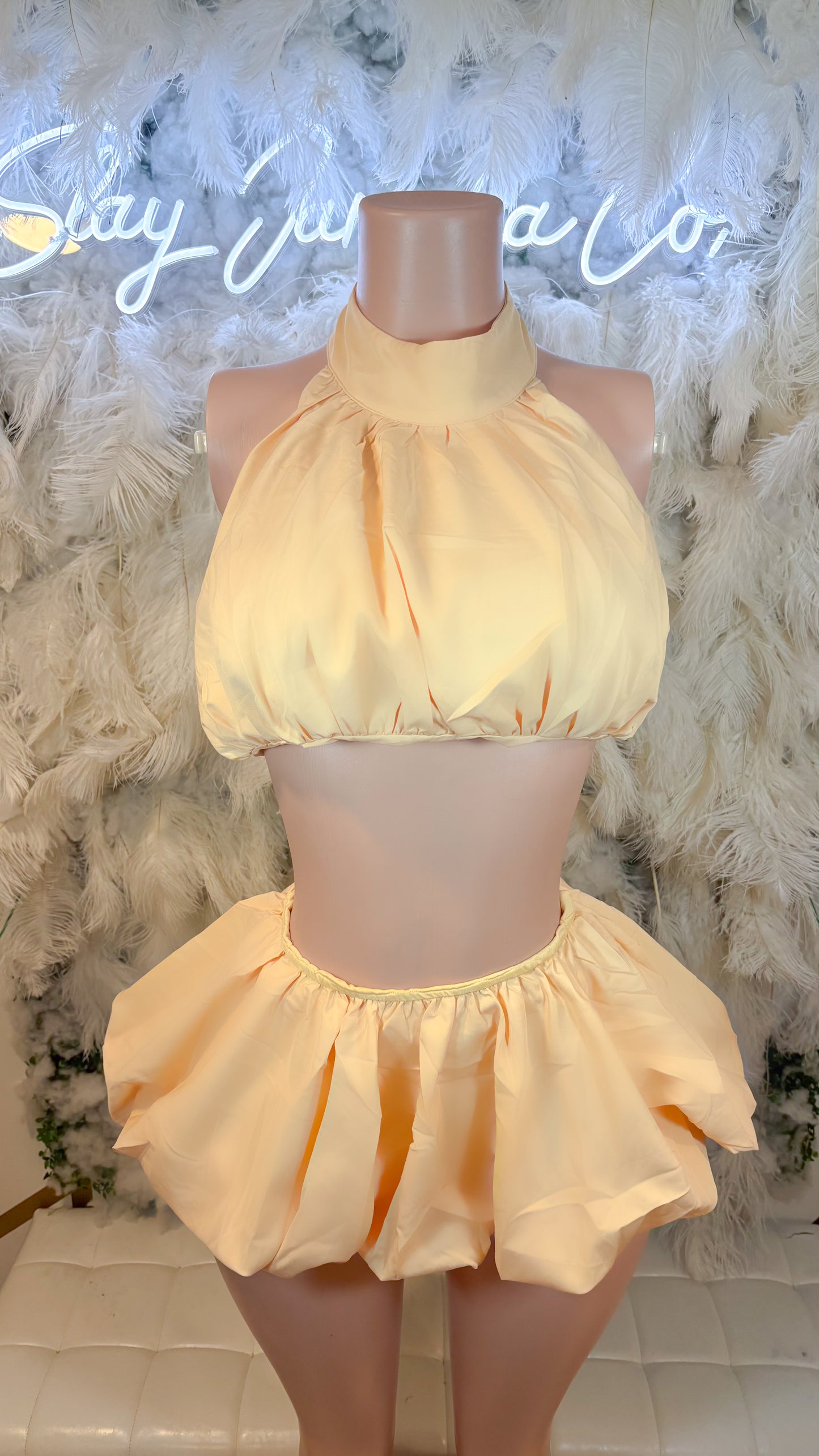 READY TO SHIP Flowers Will Bloom Bubble Hem Set