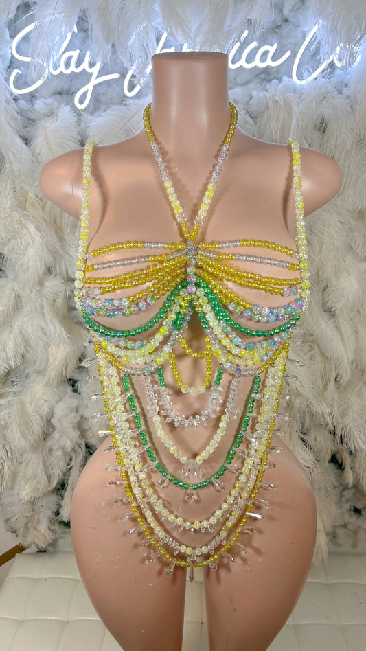 Passions Of Love Beaded Bra Top