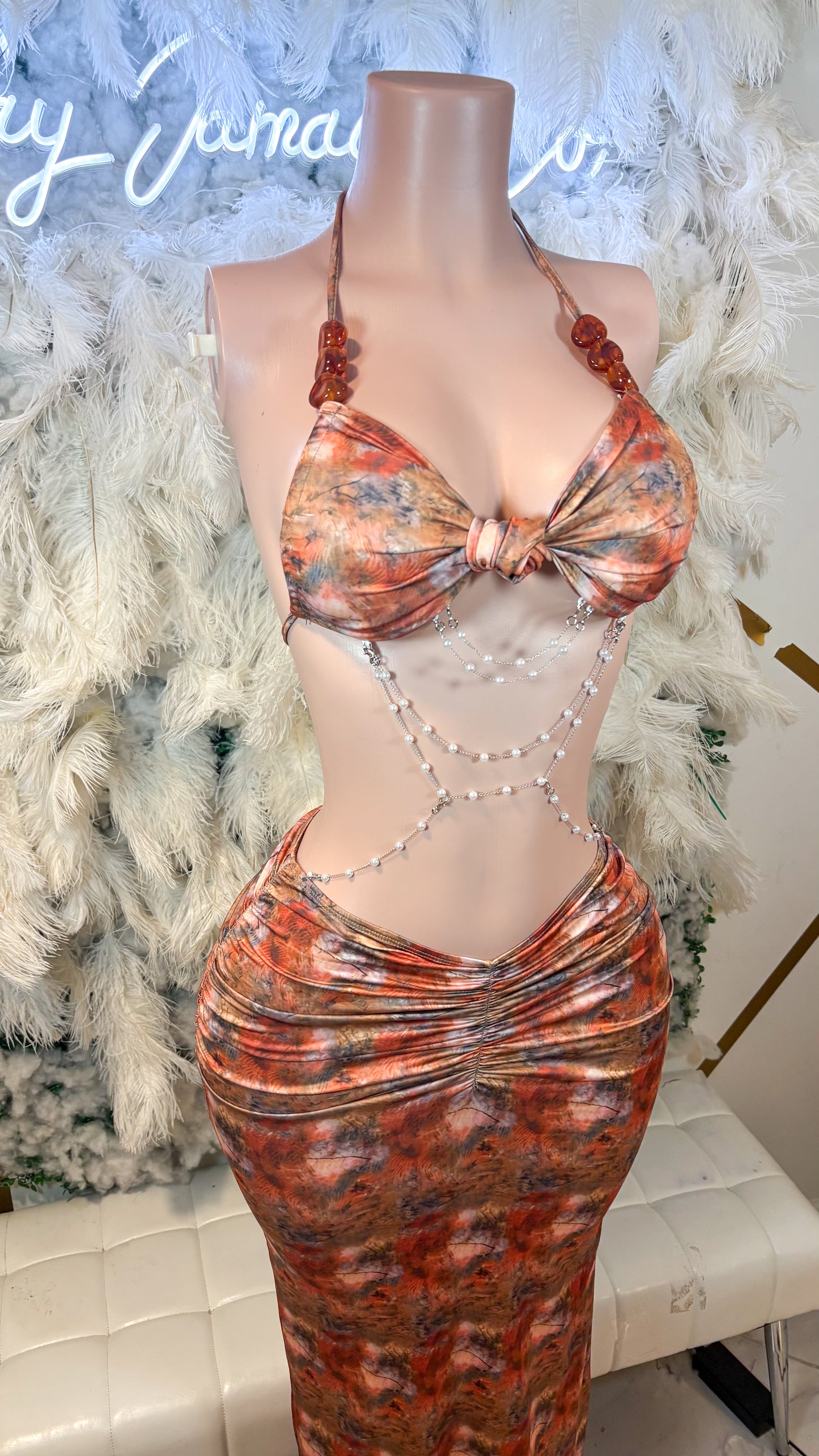 READY TO SHIP Fusiom Of Colors Maxi Dress