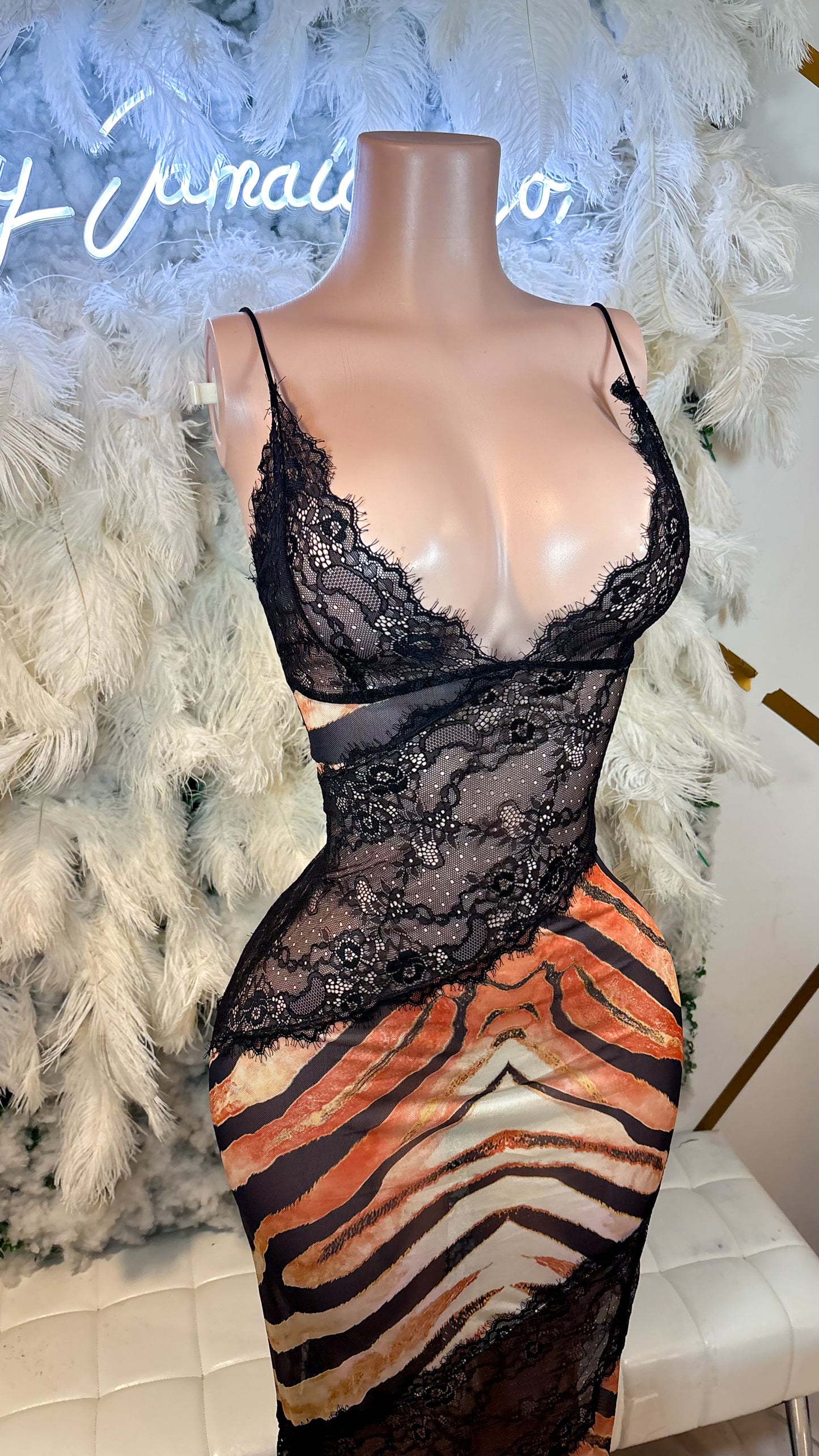 READY TO SHIP Lace Desires Slip Maxi Dress