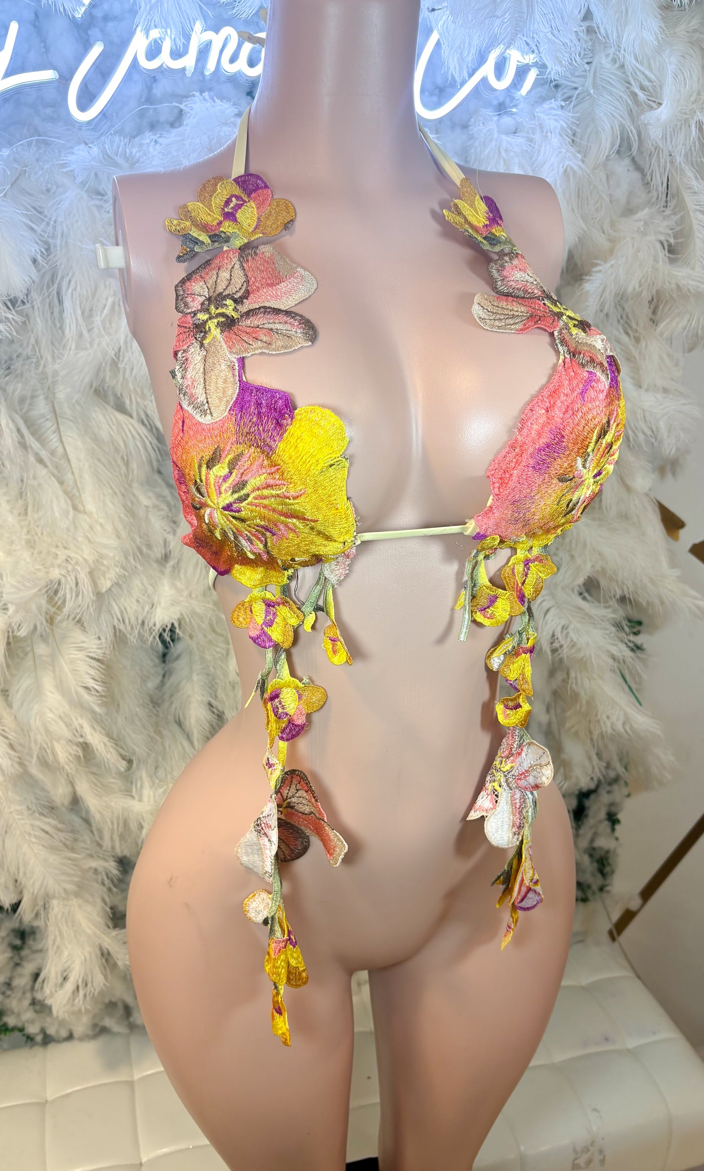 Hawaiian Mojito Sunrise Floral Top - Yellow Combo