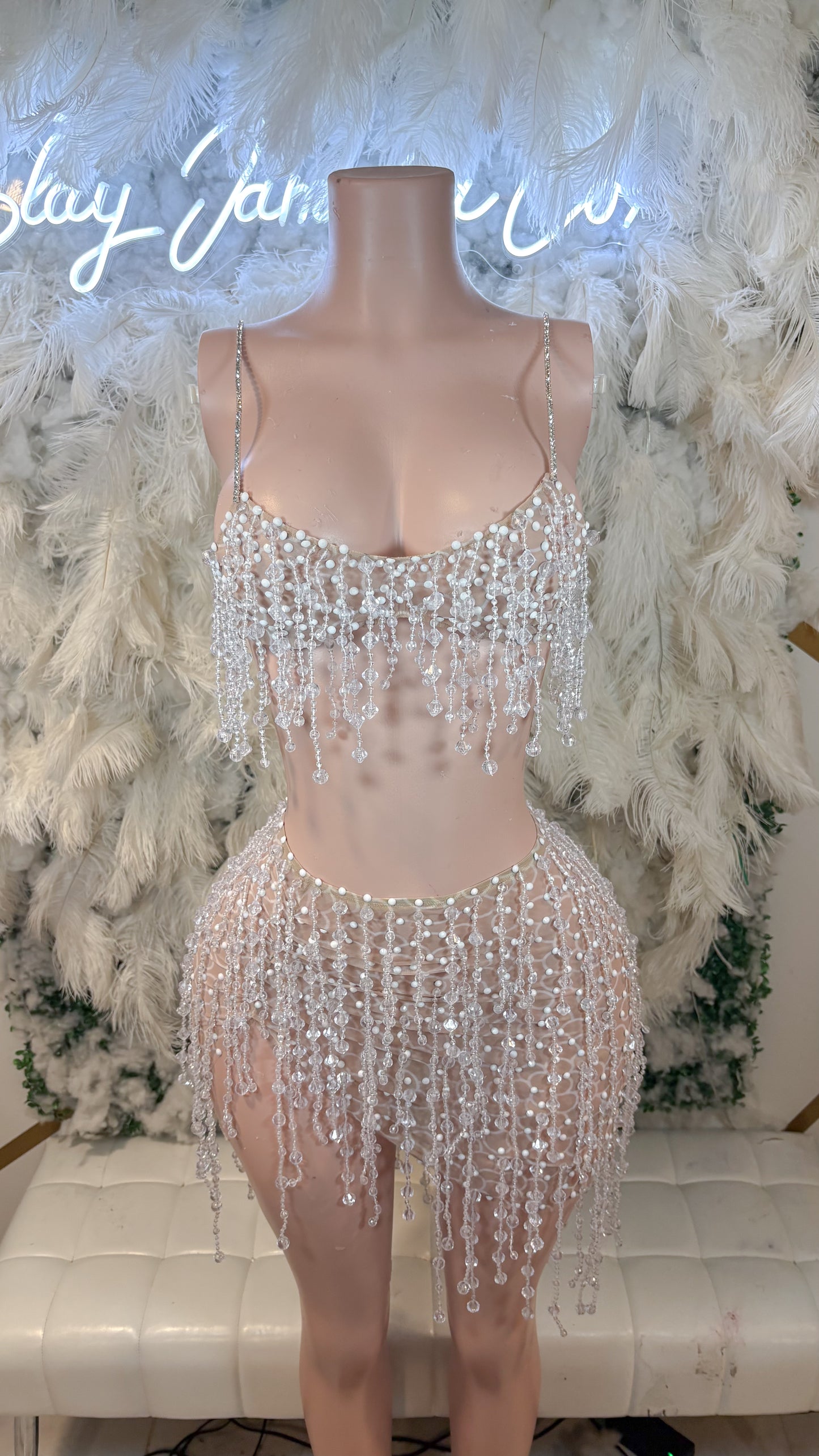 READY TO SHIP Pearls For The Girls Skirt Set