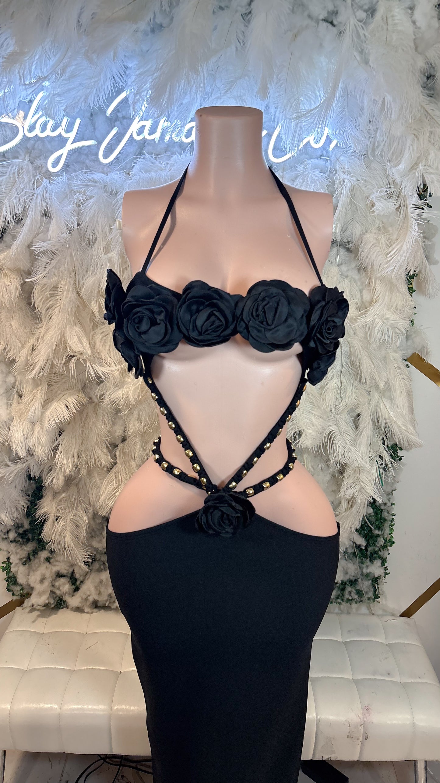 READY TO SHIP The Baddest to Walk Maxi Dress