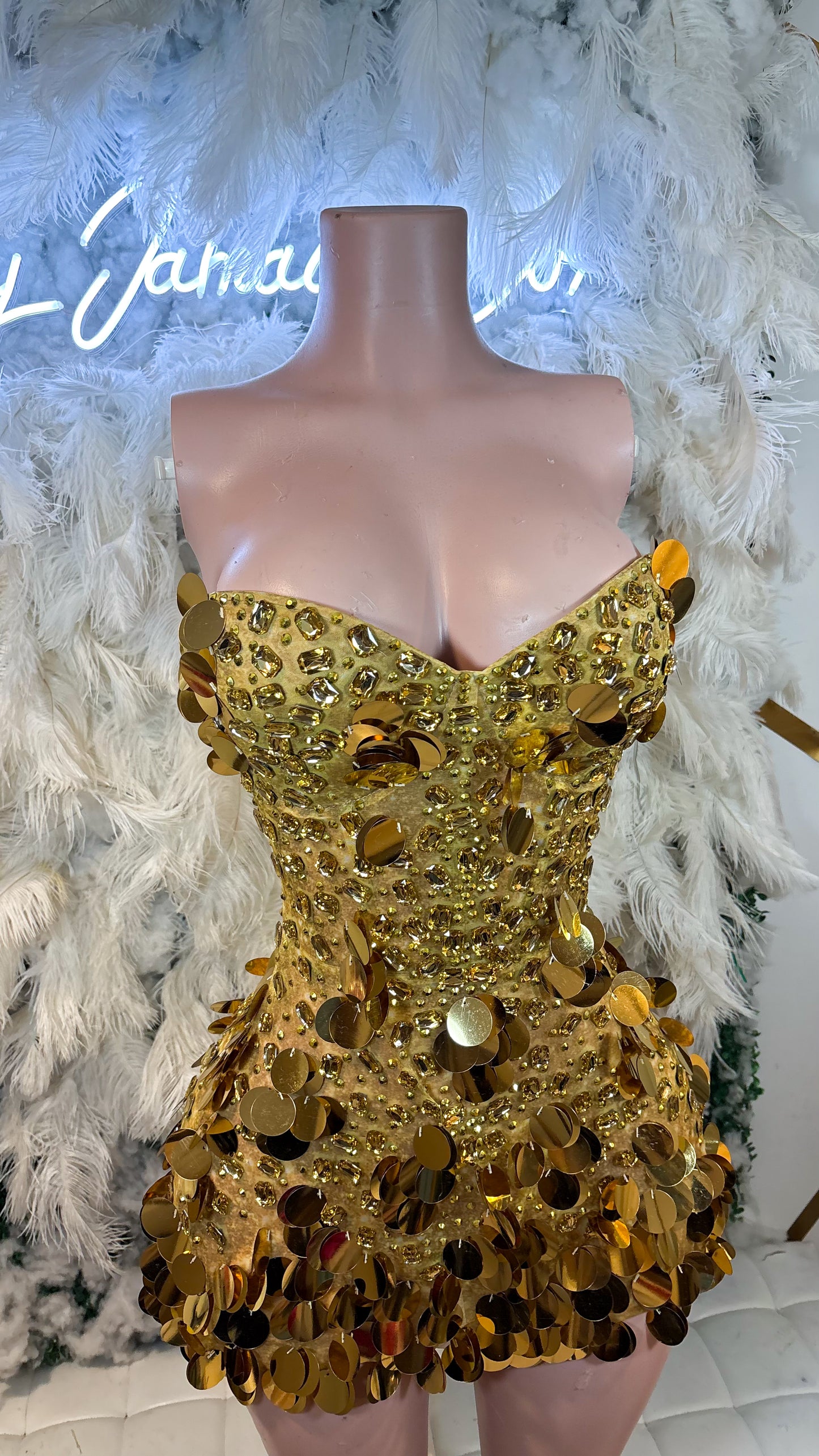 READY TO SHIP Dazzle Her Eyes Sequin Mini Dress