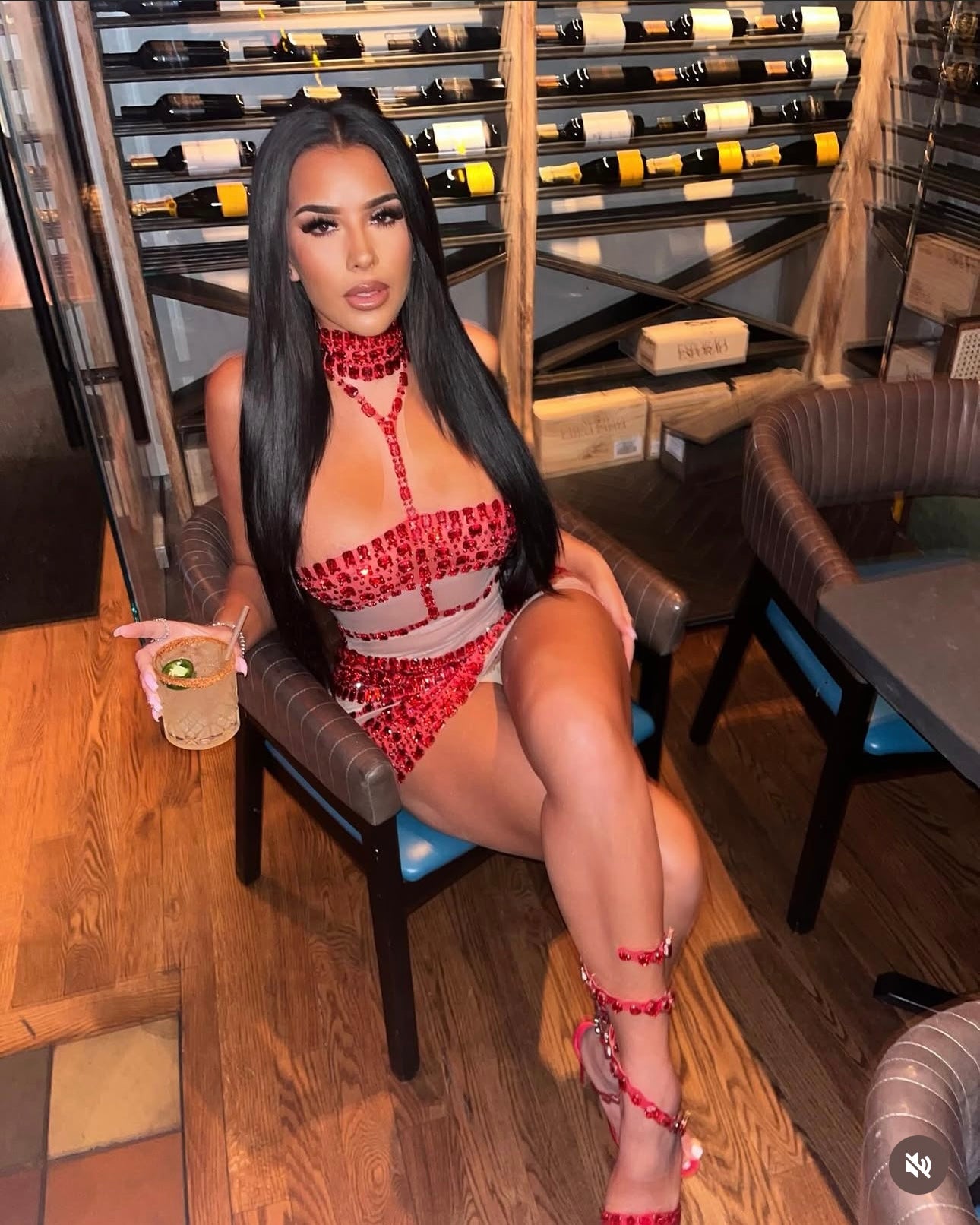 PREORDER ONLY Arabian Nights Mesh Rhinestone Mini Dress