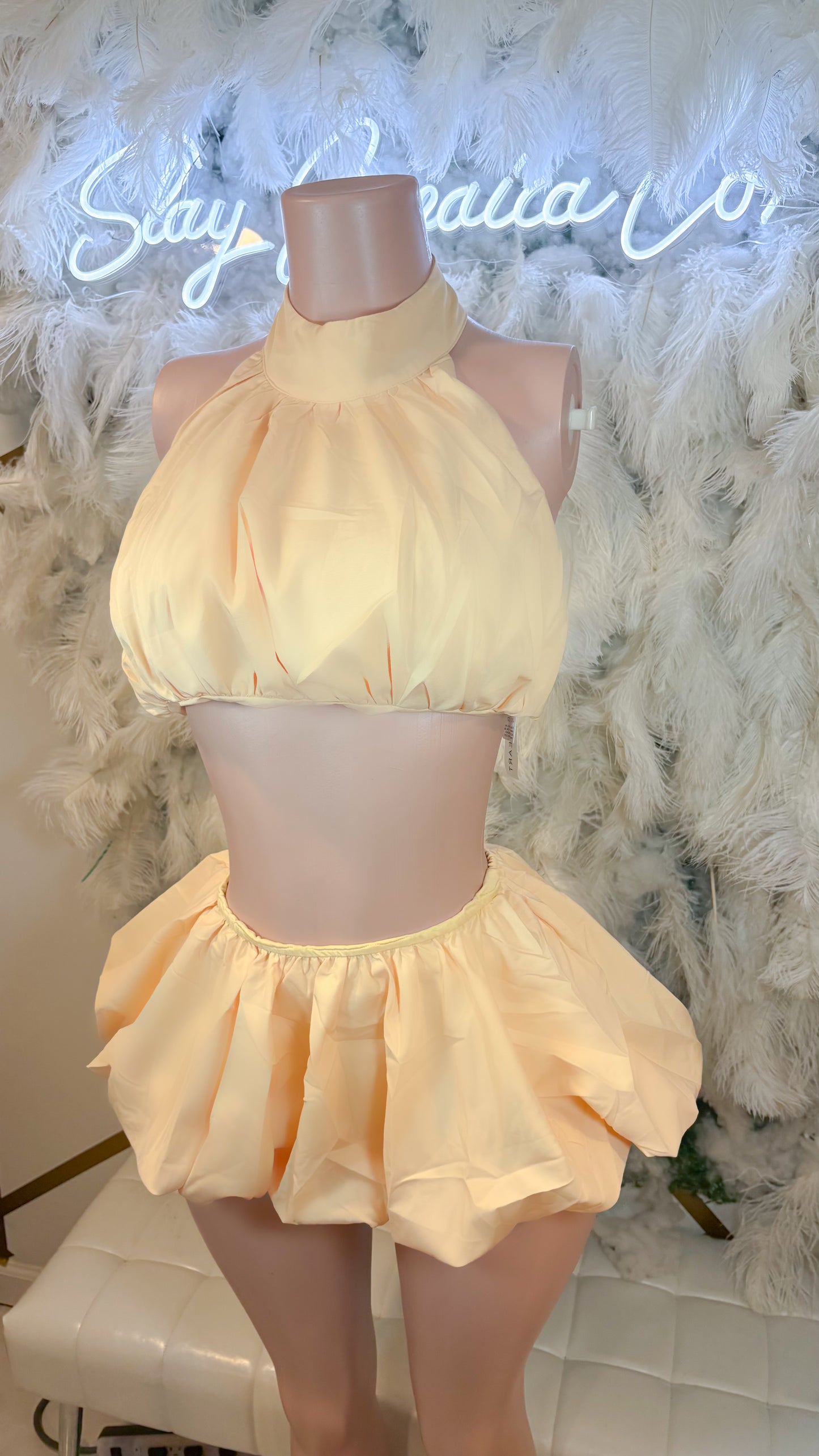 READY TO SHIP Flowers Will Bloom Bubble Hem Set