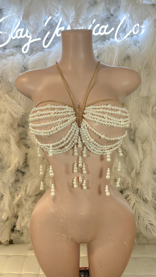 No Time To Cry Beaded bra Top