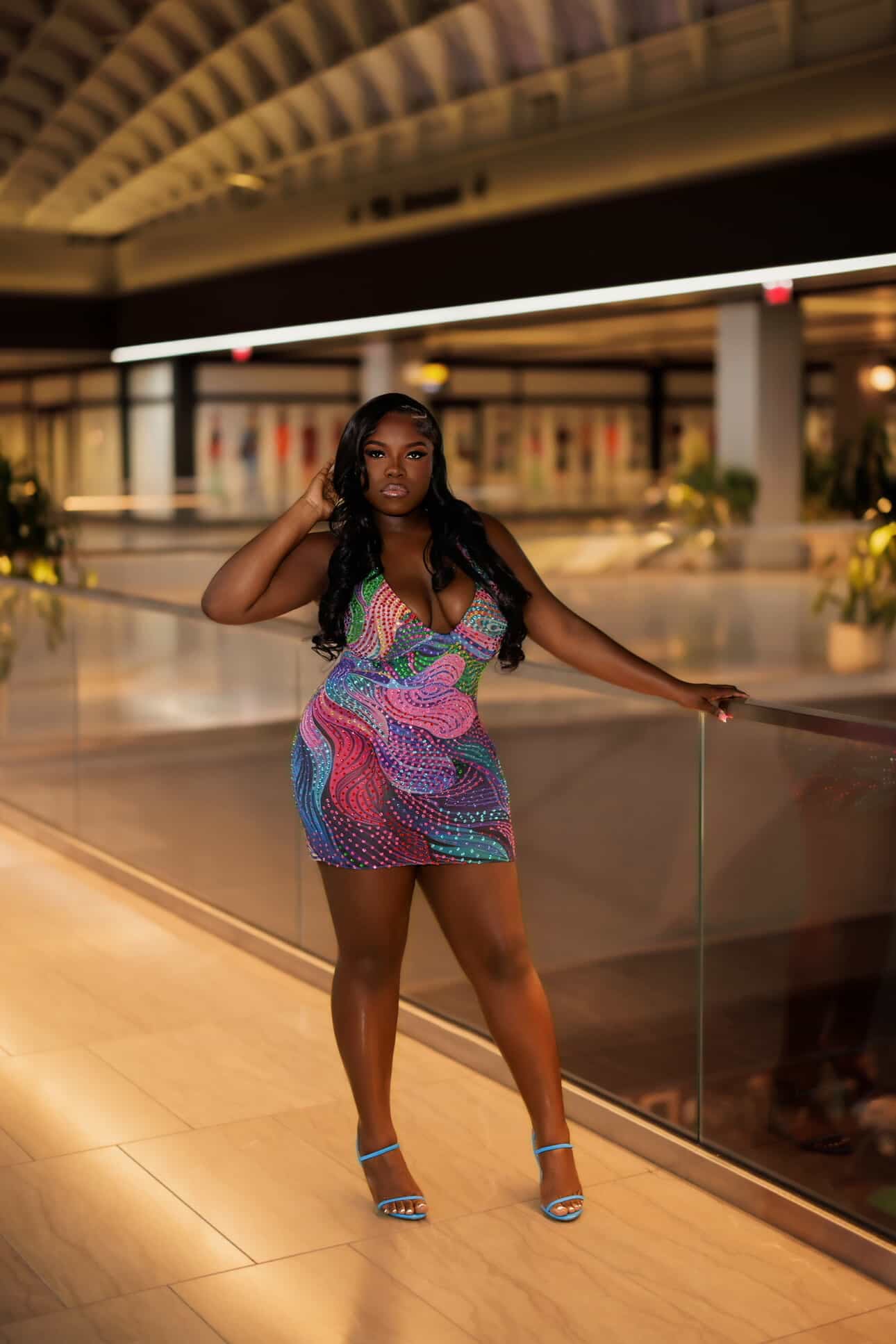 READY TO SHIP Crazy In Love Rhinestone Mini Dress