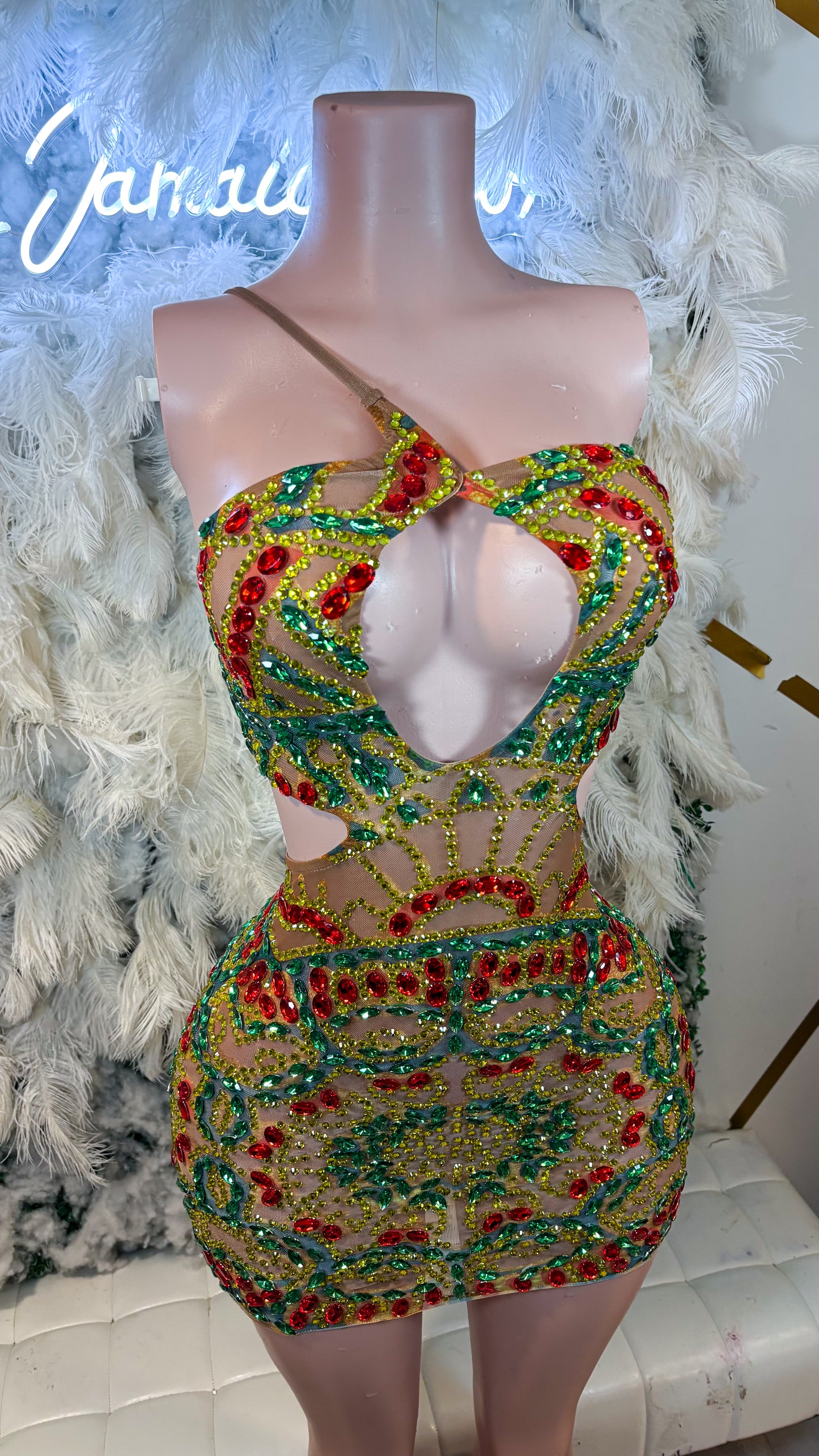 READY TO SHIP She’s Royal Rhinestone Mini Dress