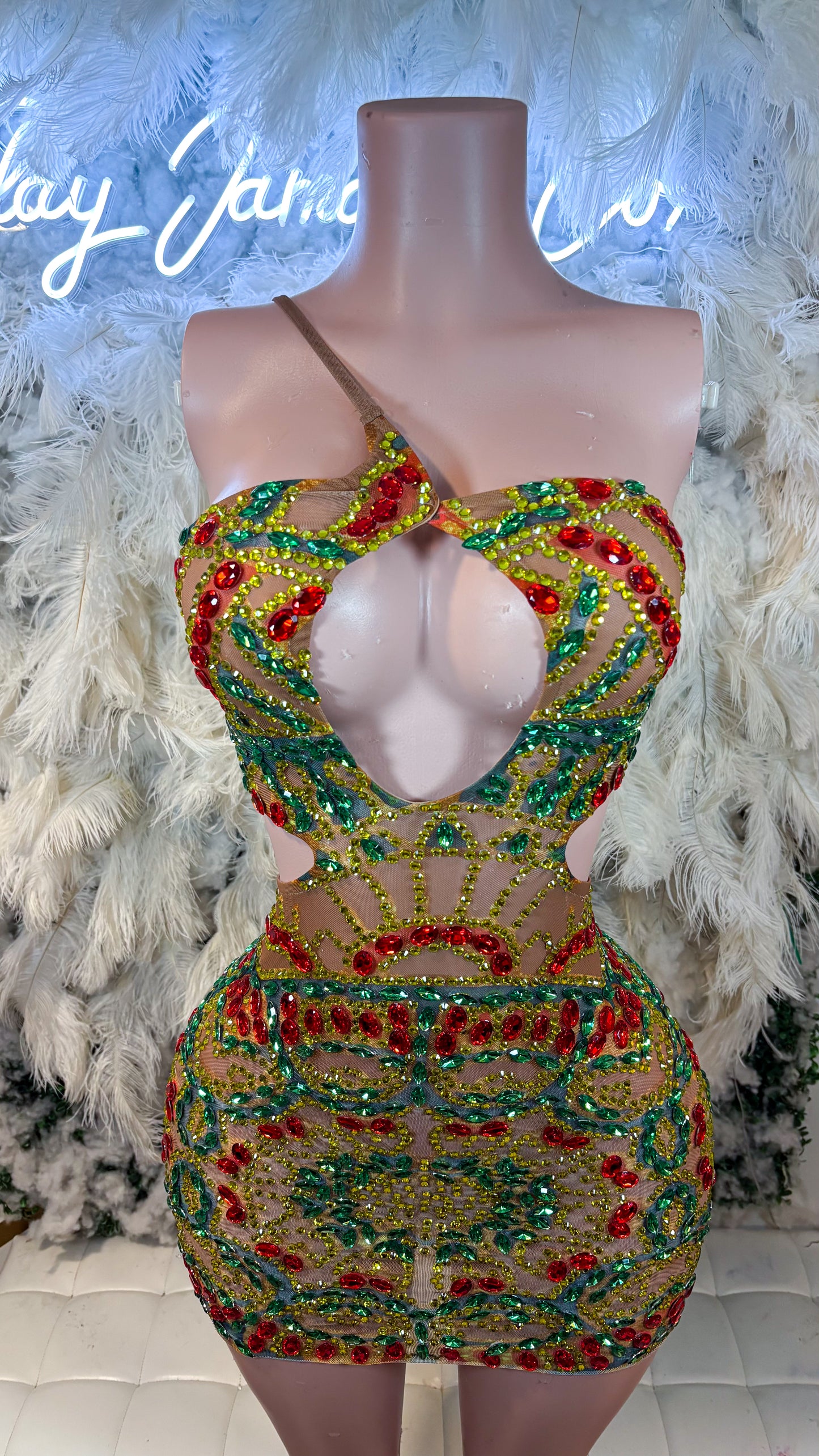 READY TO SHIP She’s Royal Rhinestone Mini Dress