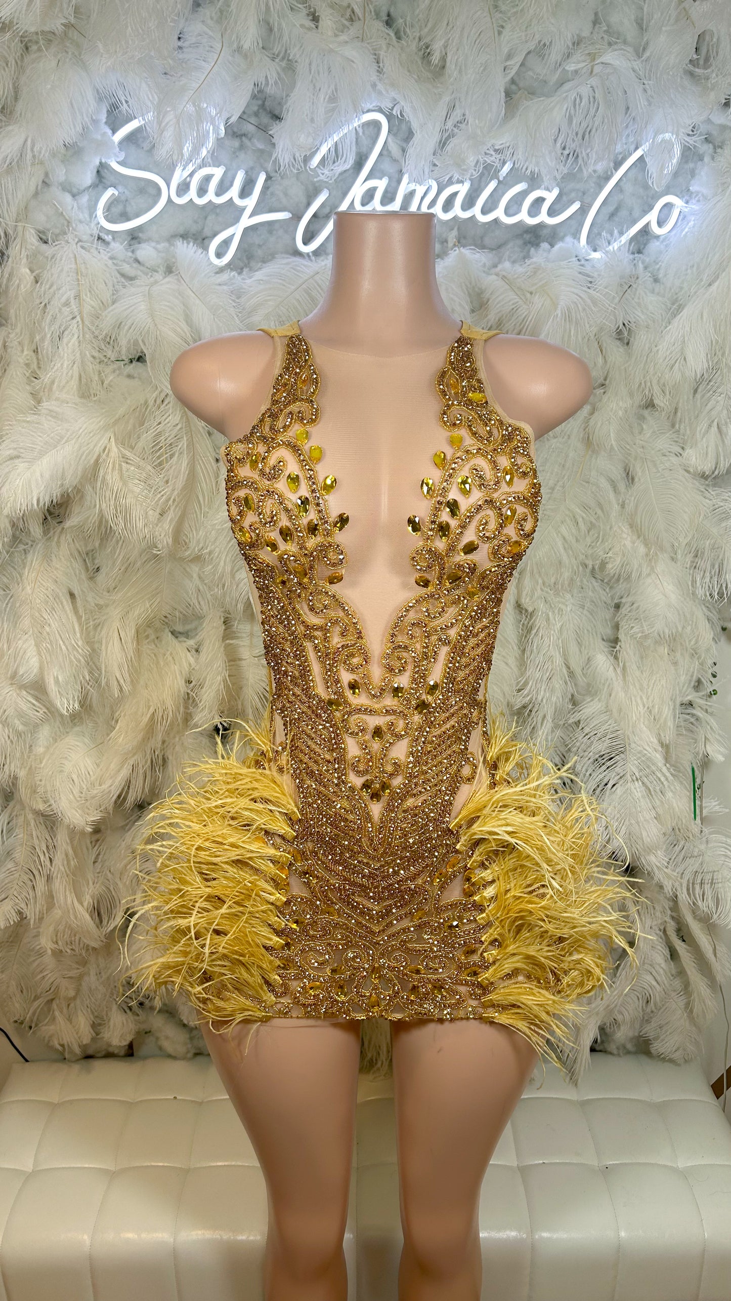 PREORDER ONLY Rush Luxe Rhinestone Mini Dress