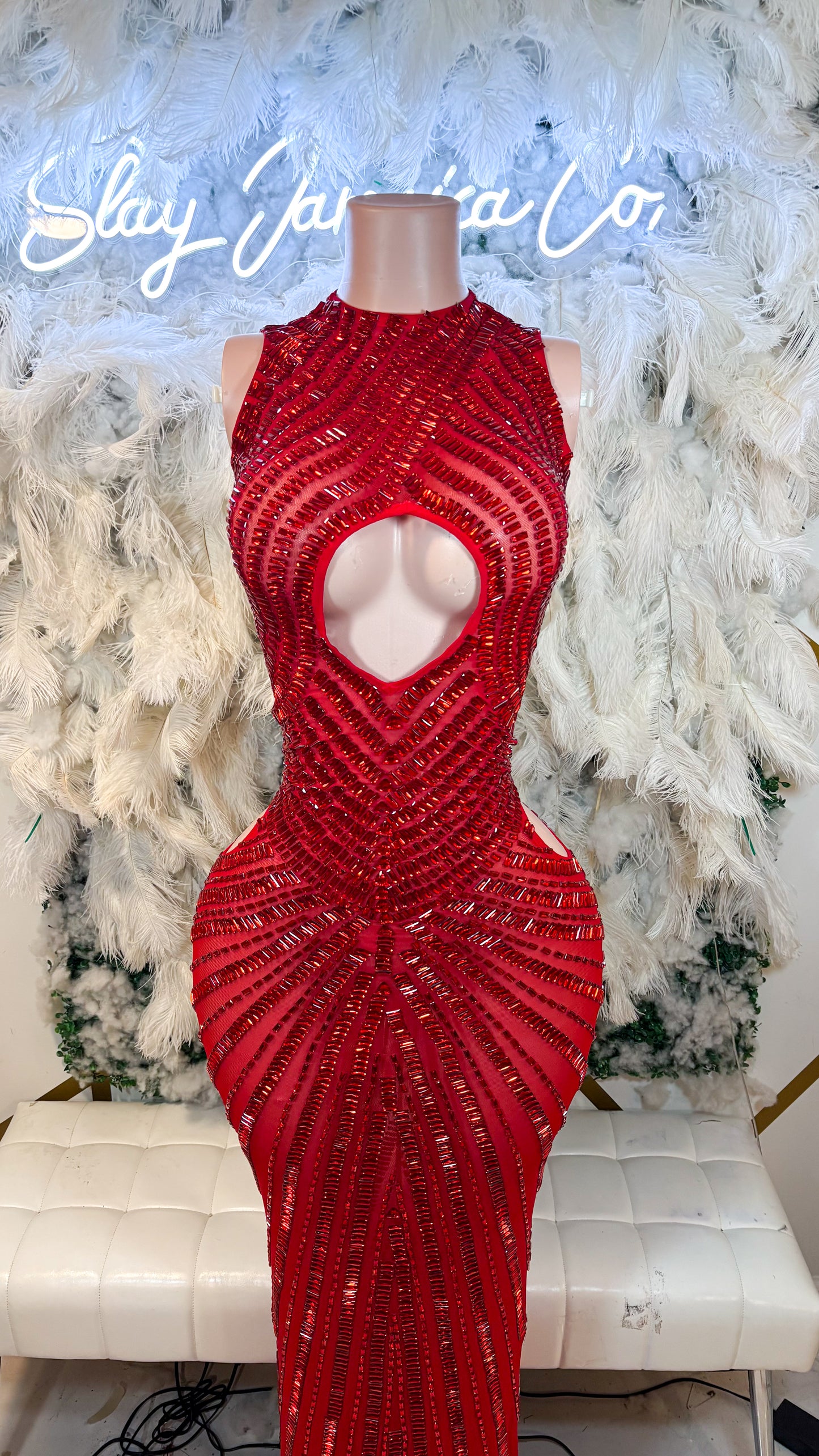 READY TO SHIP Life Of Every Party Rhinestone Maxi Dress