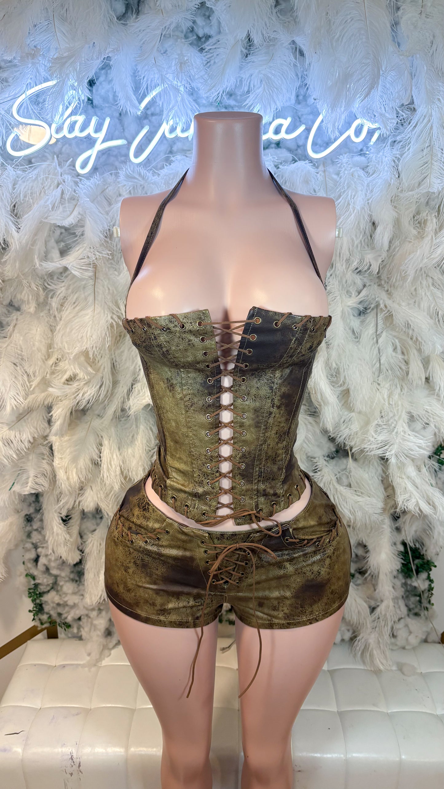 Baddie Salute Shorts Set