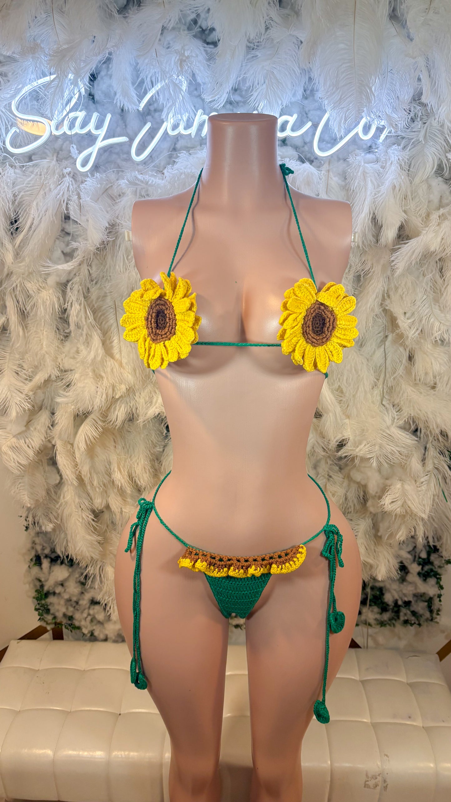READY TO SHIP Pocket Full Of Sunflowers Bikini
