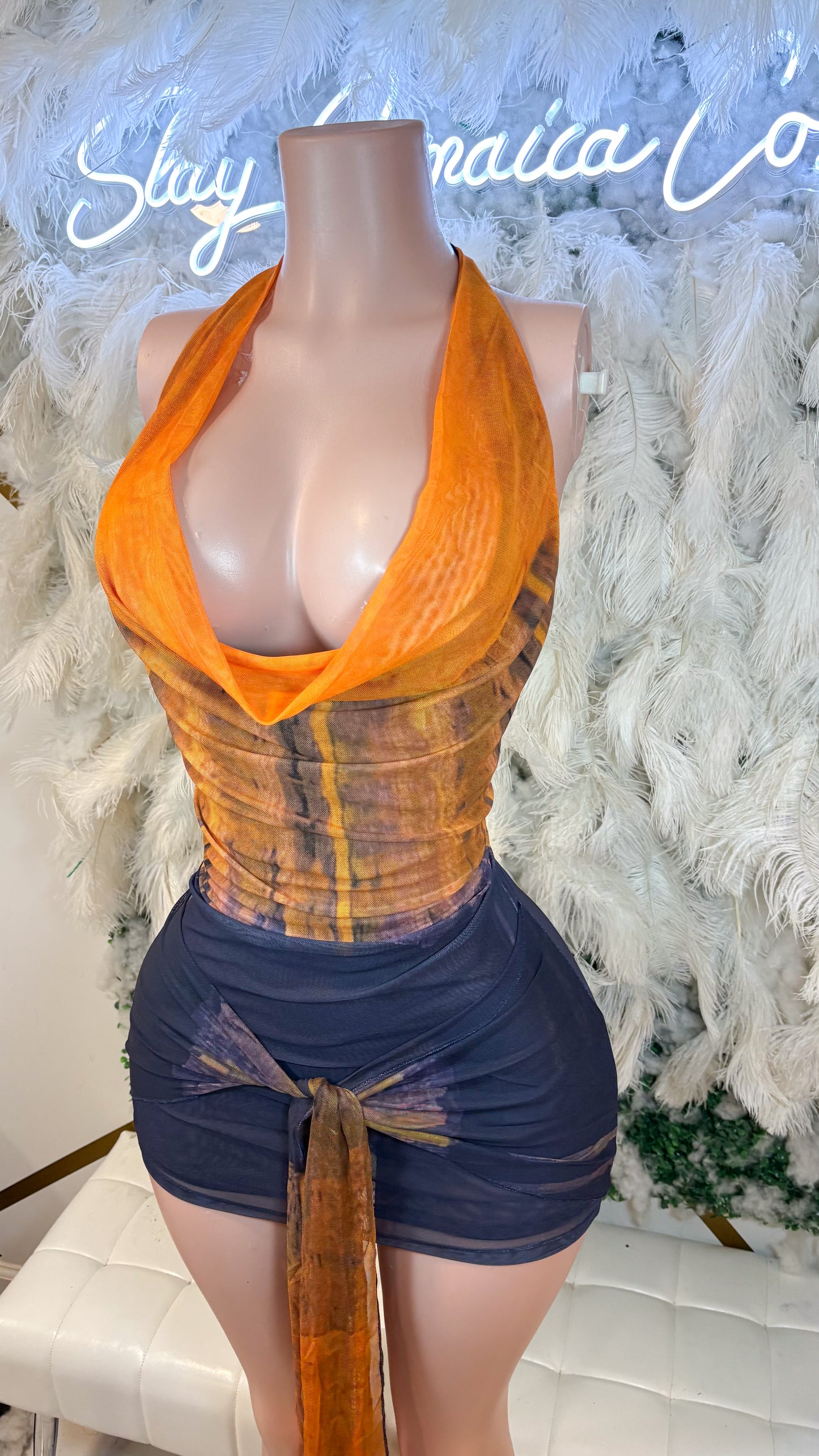 READY TO SHIP Sunset In The Villa Mini Dress