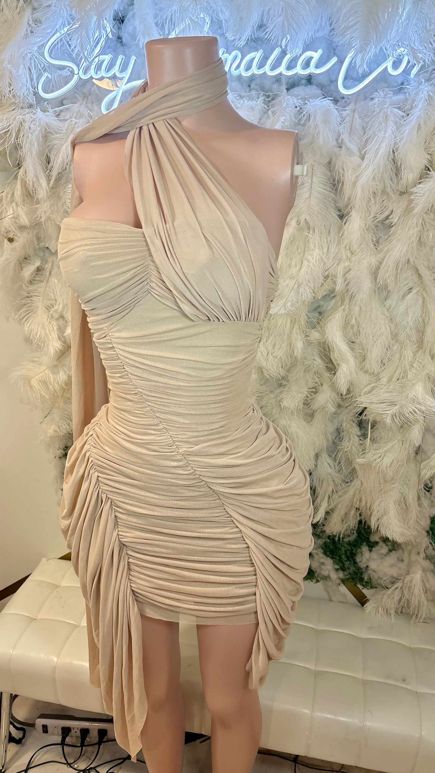 READY TO SHIP Tuscany Nights Mesh MIDI Dress