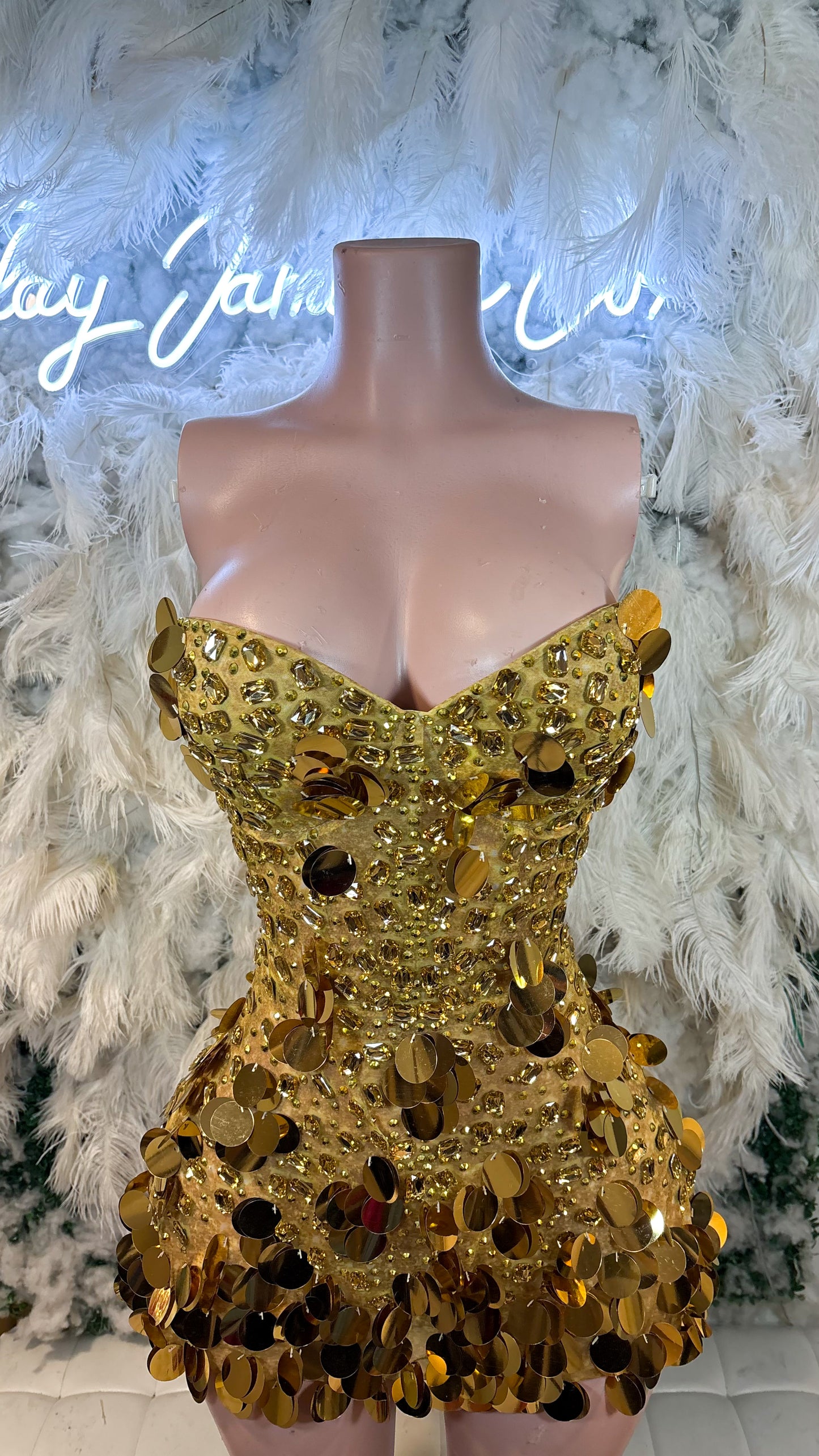 READY TO SHIP Dazzle Her Eyes Sequin Mini Dress