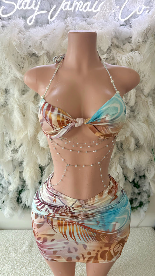 Hawaii Hula Nights Mini Dress