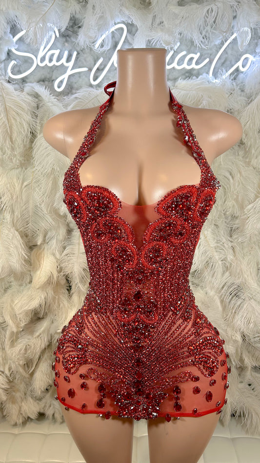 PREORDER ONLY Not Like The Others Luxury Rhinestone Dress