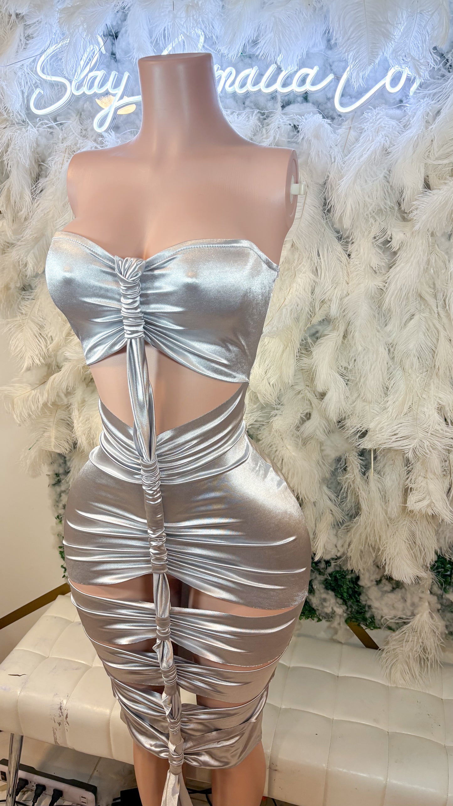 Take Me Through There Cut Out Mini Dress