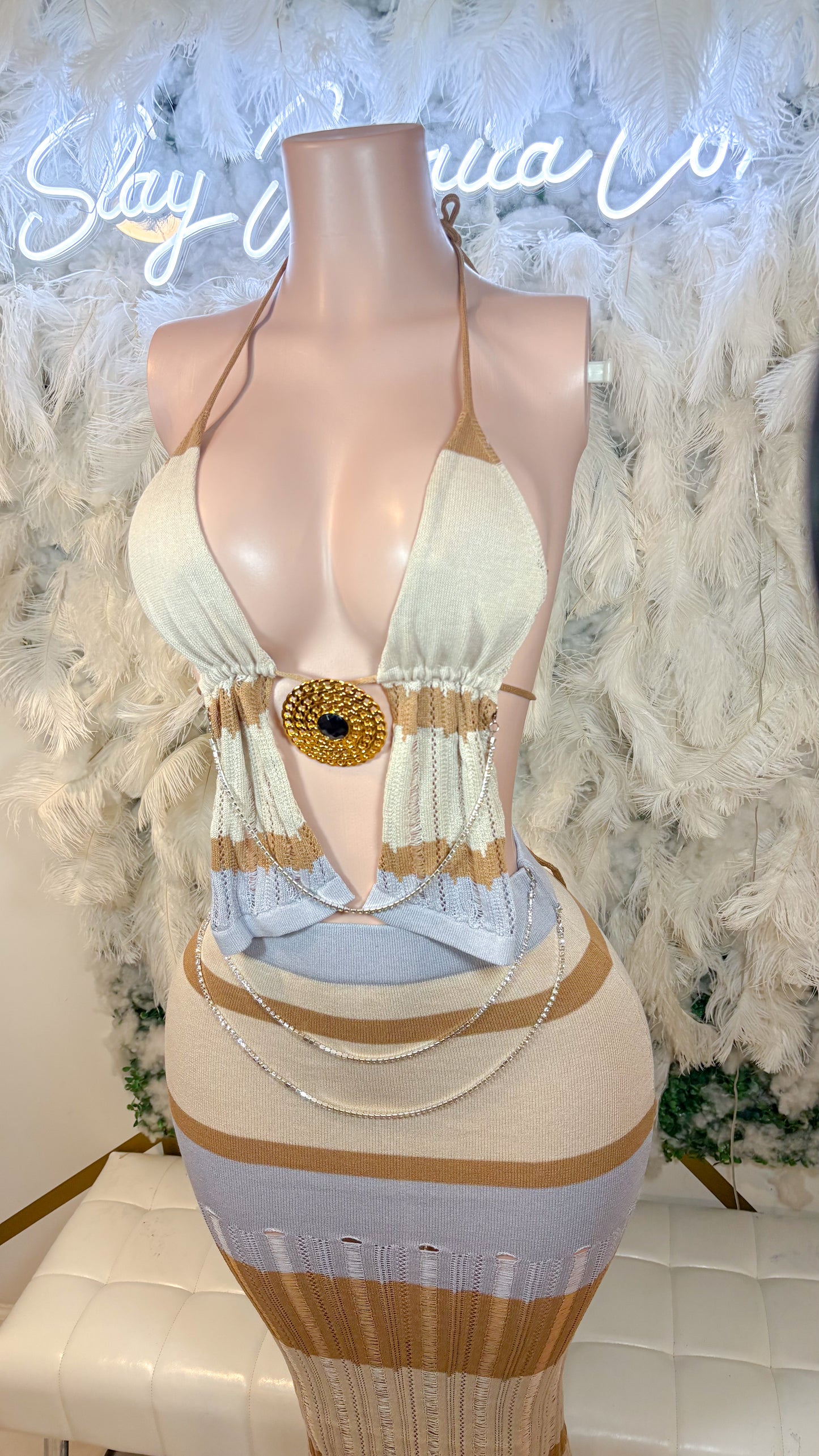 READY TO SHIP Desert Dreams Knitted Skirt Set