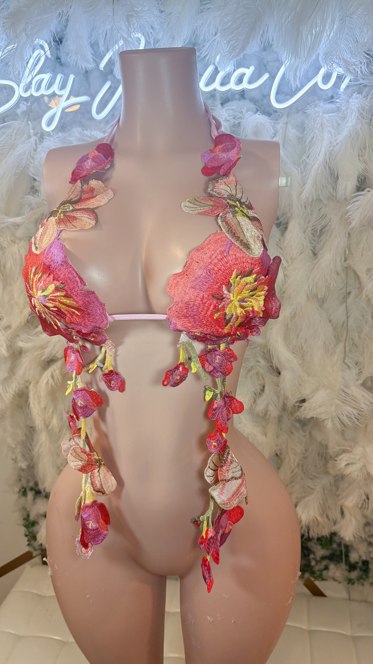 Hawaiian Mojito Sunrise Floral Top - Pink