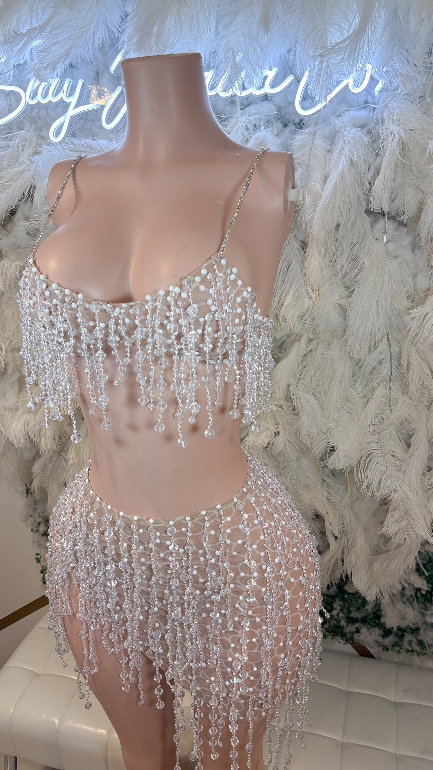 READY TO SHIP Pearls For The Girls Skirt Set