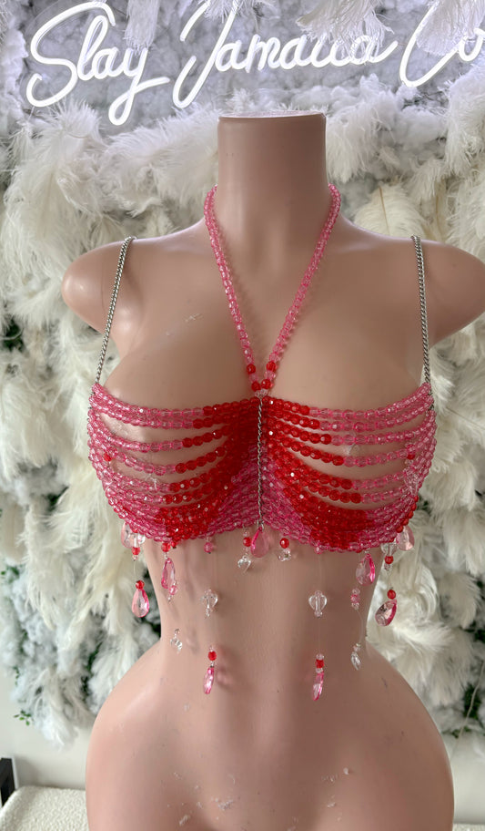 Bali Dreams Ombré Crystal Beaded Top