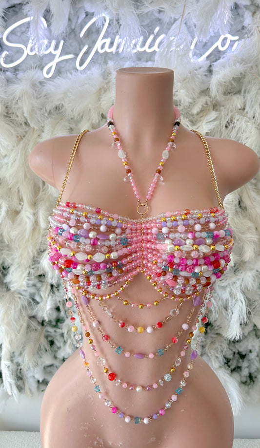 Barbie Life Beaded Crop Top