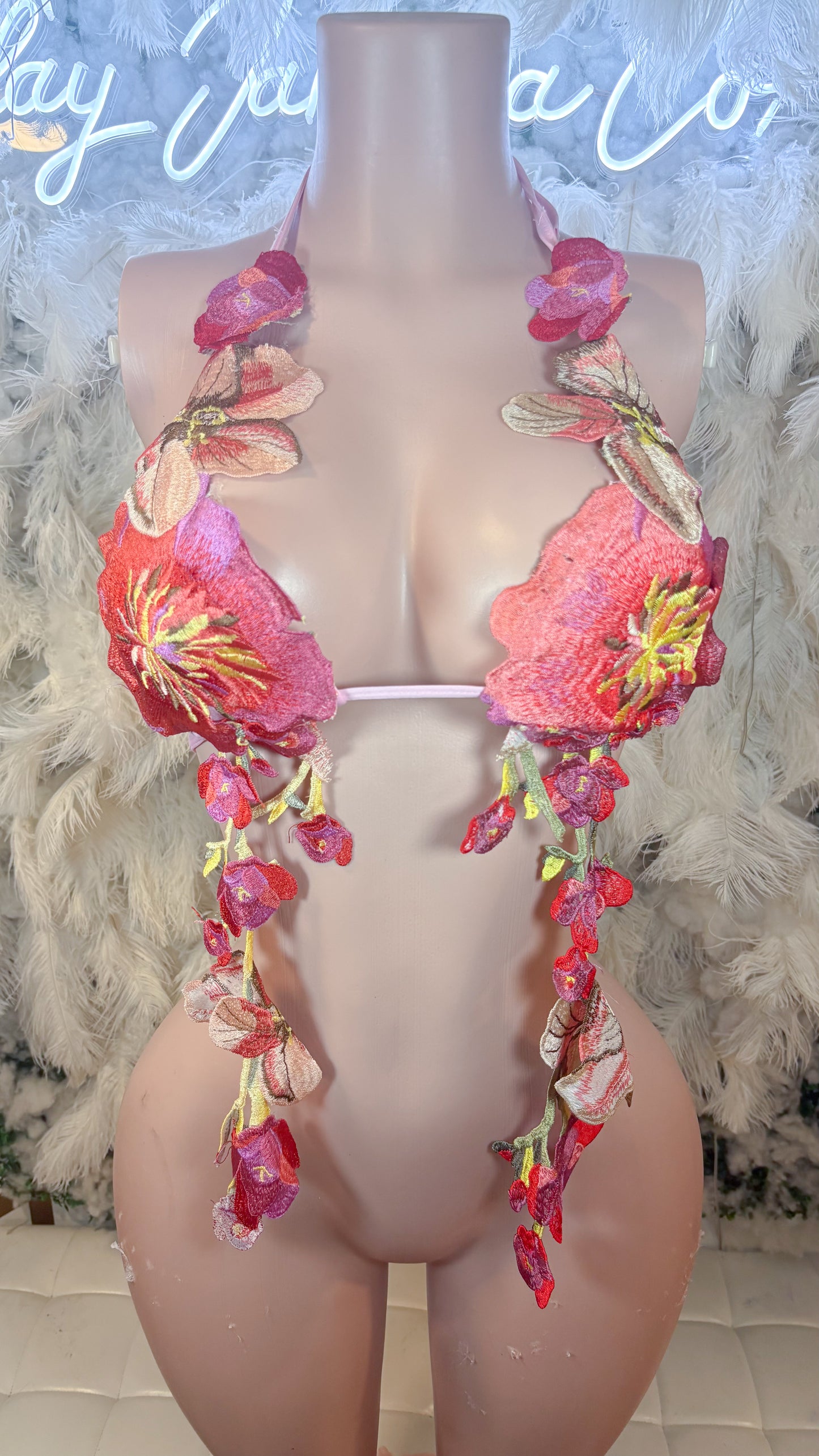 Hawaiian Mojito Sunrise Floral Top - Pink