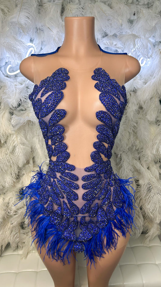 PREORDER ONLY The Blue Print Luxury Rhinestone Mini Dress