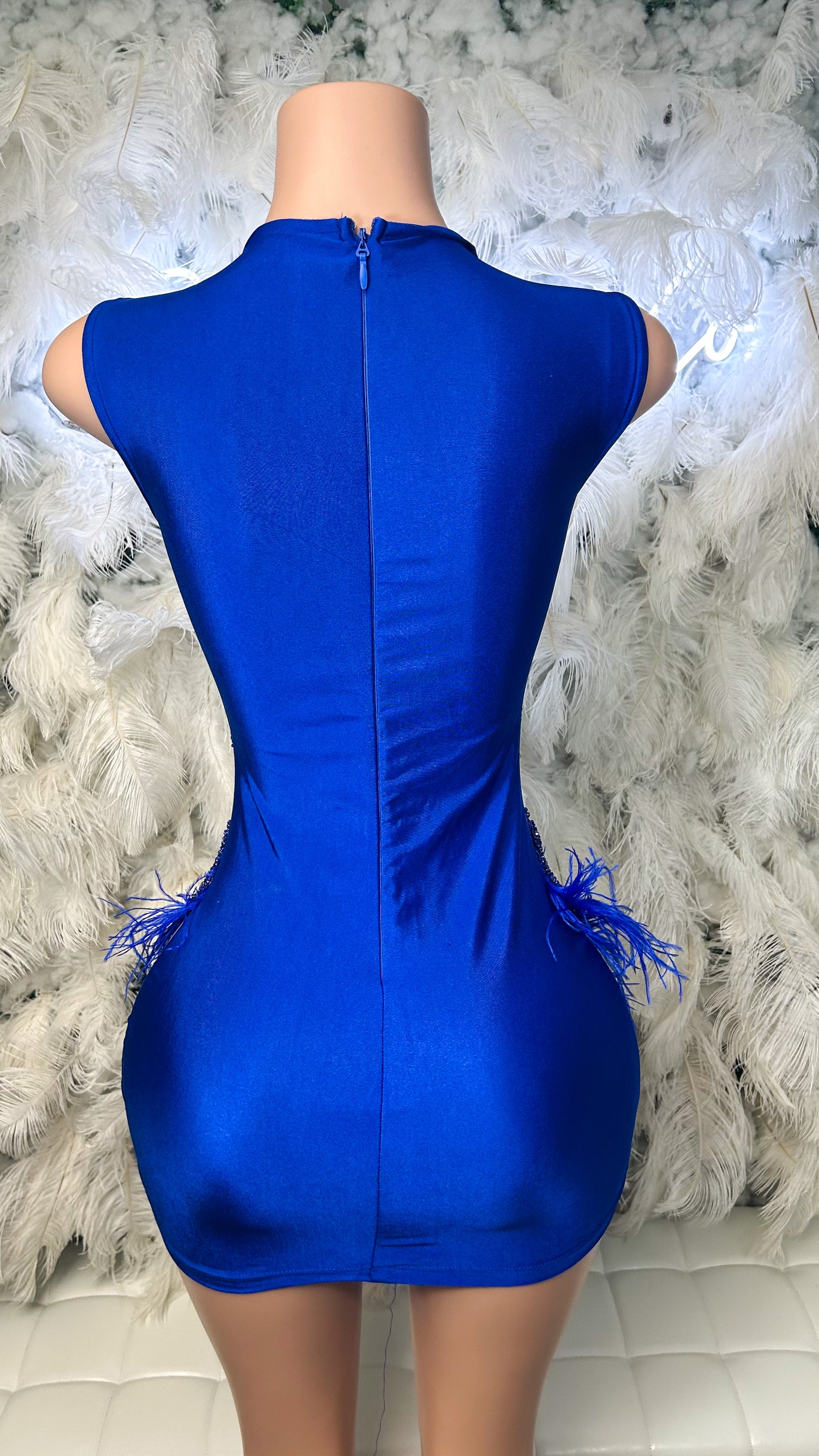 PREORDER ONLY The Blue Print Luxury Rhinestone Mini Dress