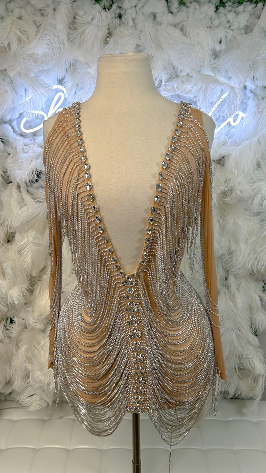 PREORDER ONLY  Different League Chain Mini Dress